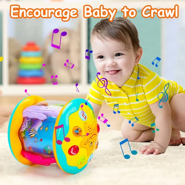 Baby Toys 1-3 Years Babies Ocean Light Rotary Projector Musical Toys Montessori Early Educational Sensory Toys for Toddler Gifts - Image 3