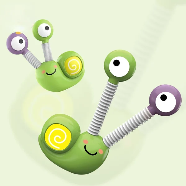 Snail Decompression Telescopic Pop Tubes Fidget Toys Sensory Toy Cool Light Lifelike Shape for Stress Anxiety Relief - Image 3